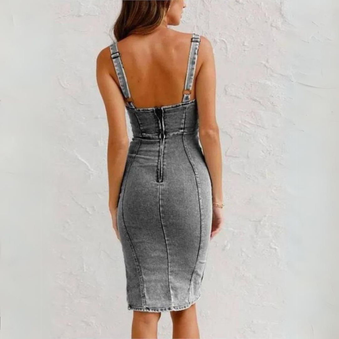 Abito Midi in Denim alla Moda per Donna