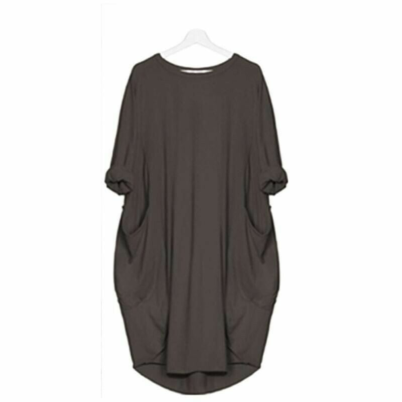 Abito Casual Ampio con Tasche per Donna