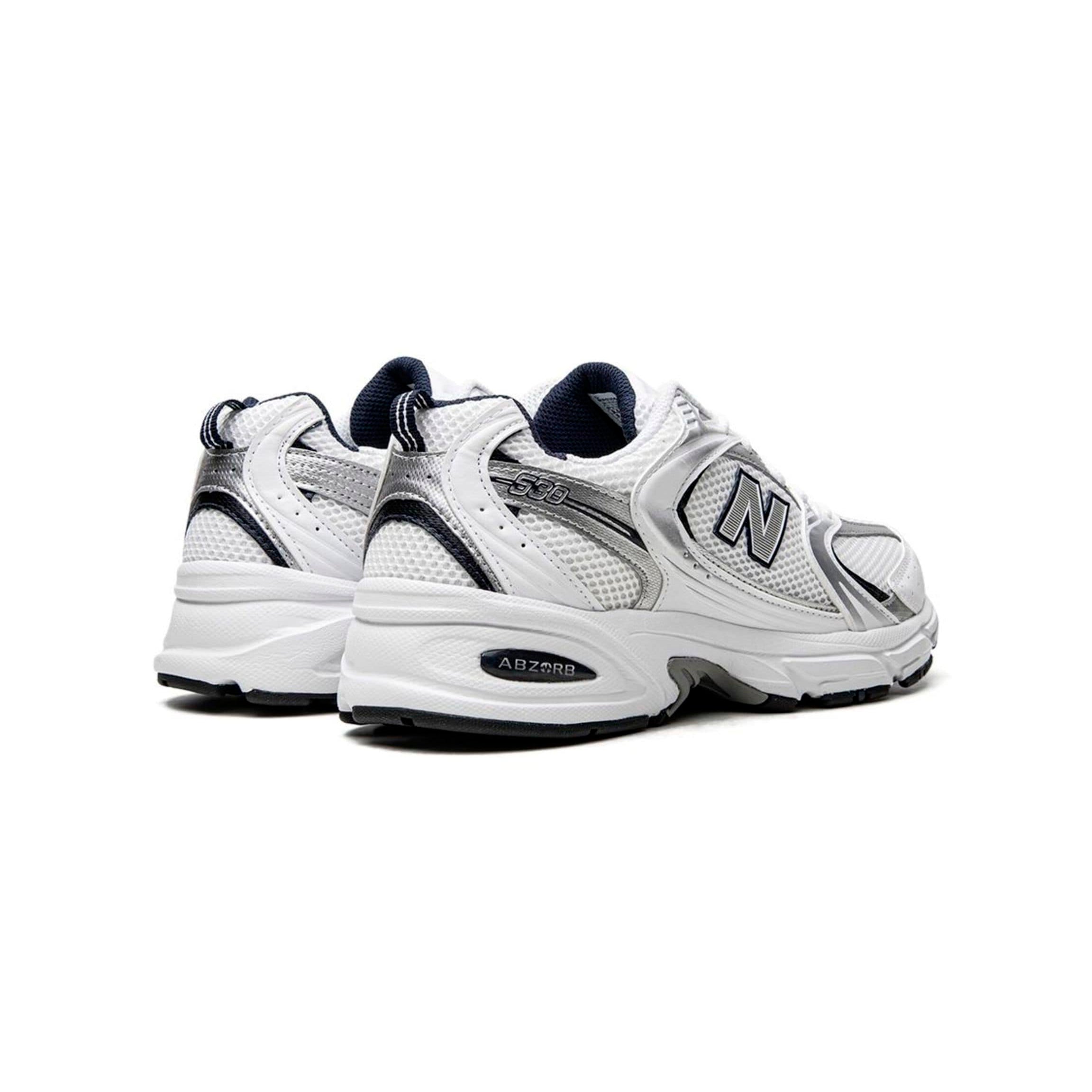 New Balance 530 Scarpe Uomo Bianche Argento e Blu Navy Running Casual