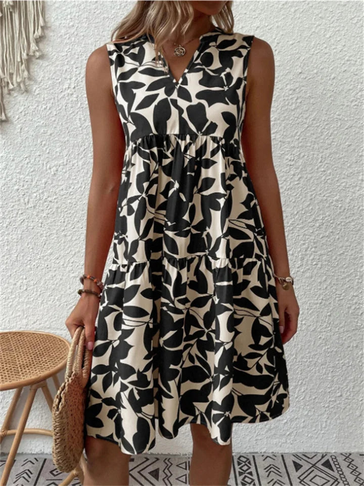 Abito Boho Senza Maniche con Scollo a V alla Moda per Donna | Elora
