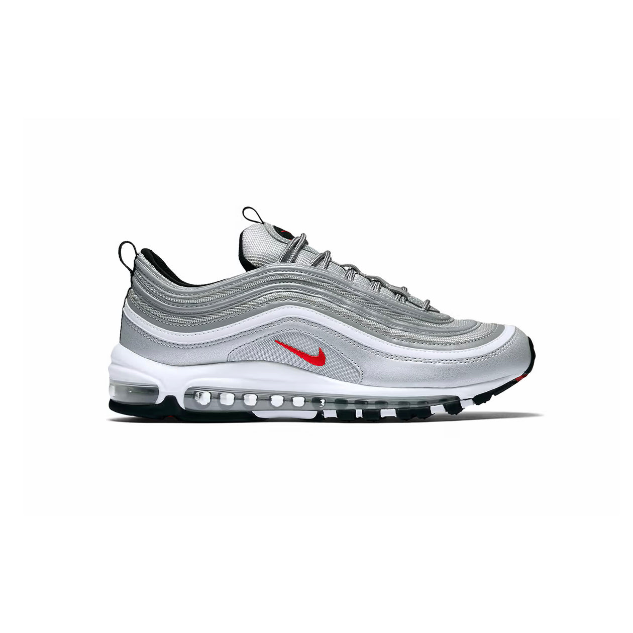 Nike Air Max 97 Argento Silver Bullet Rosso Uomo Sneakers Iconiche