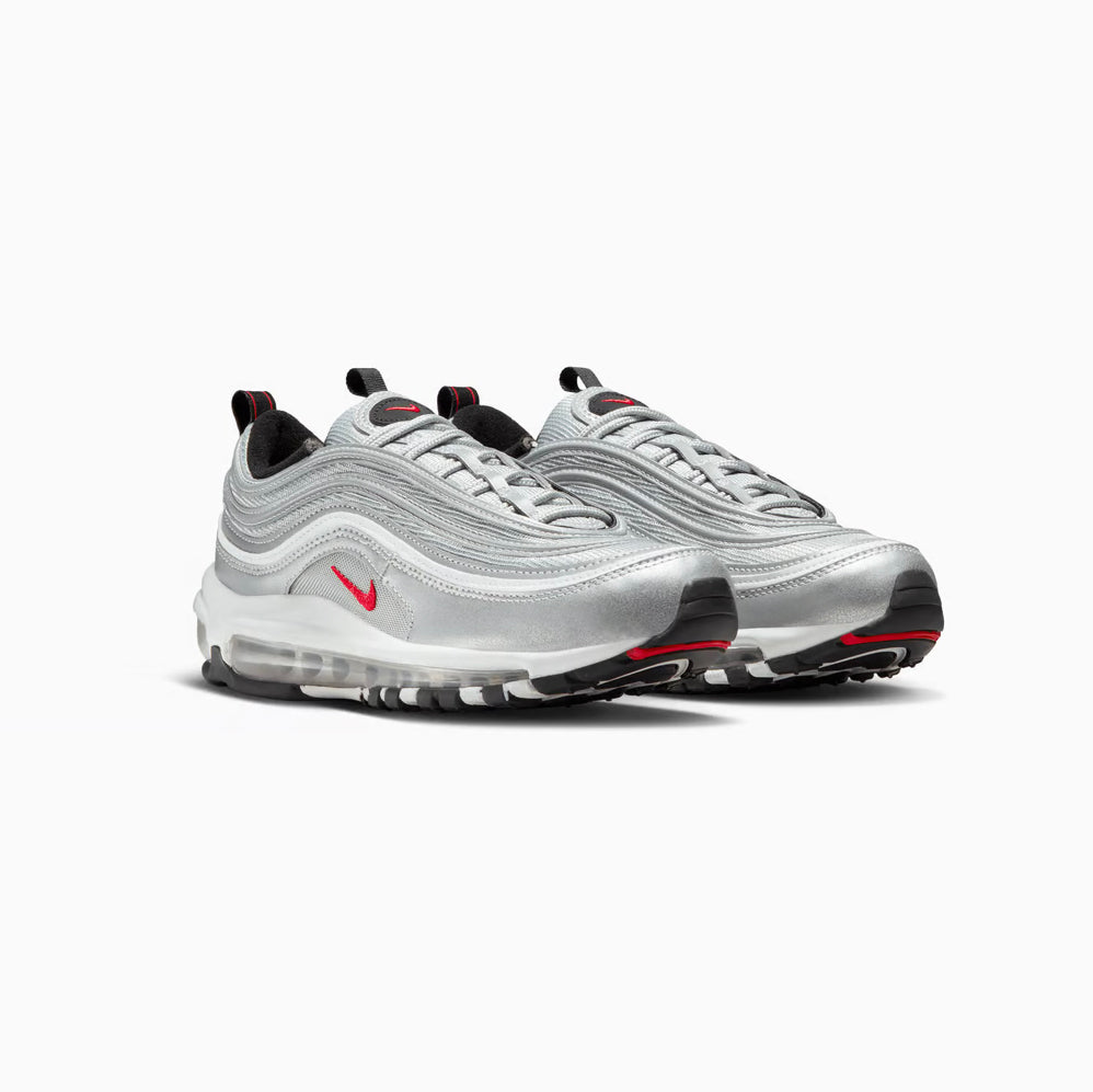 Nike Air Max 97 Argento Silver Bullet Rosso Uomo Sneakers Iconiche
