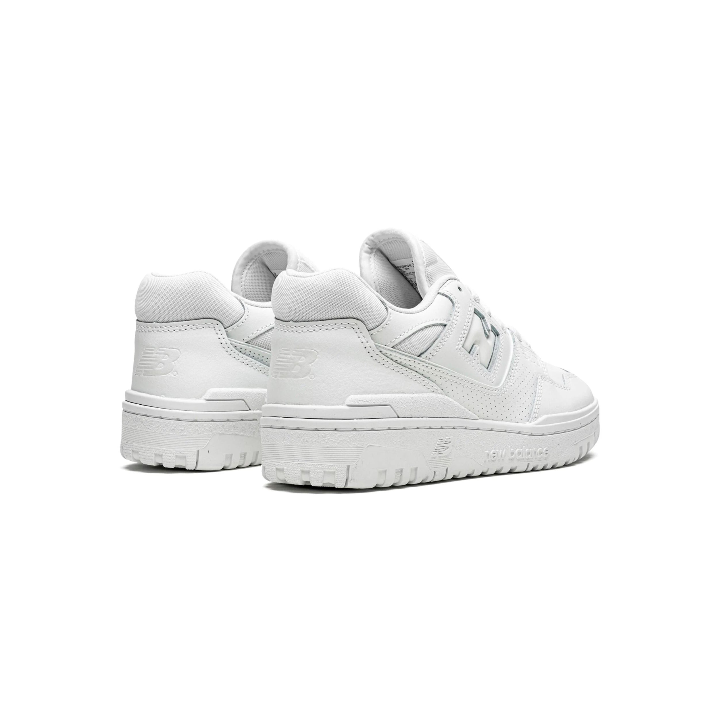 New Balance 550 Scarpe Uomo Total White in Pelle Casual Retro