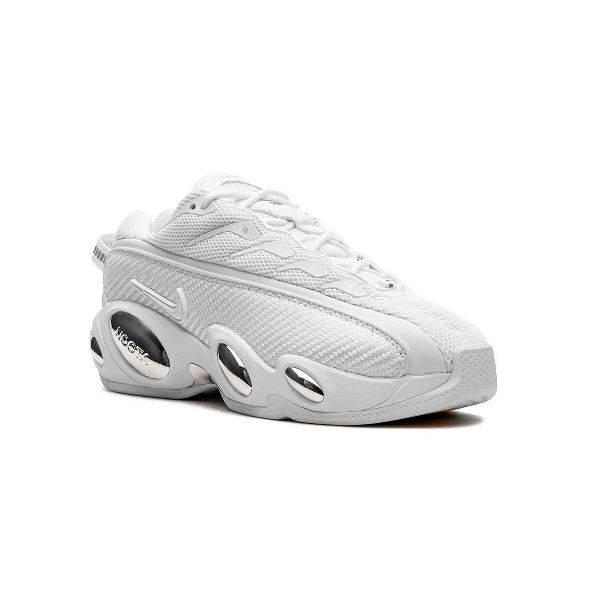 Nike NOCTA Glide Triple White Sneakers Uomo Stile Minimalista