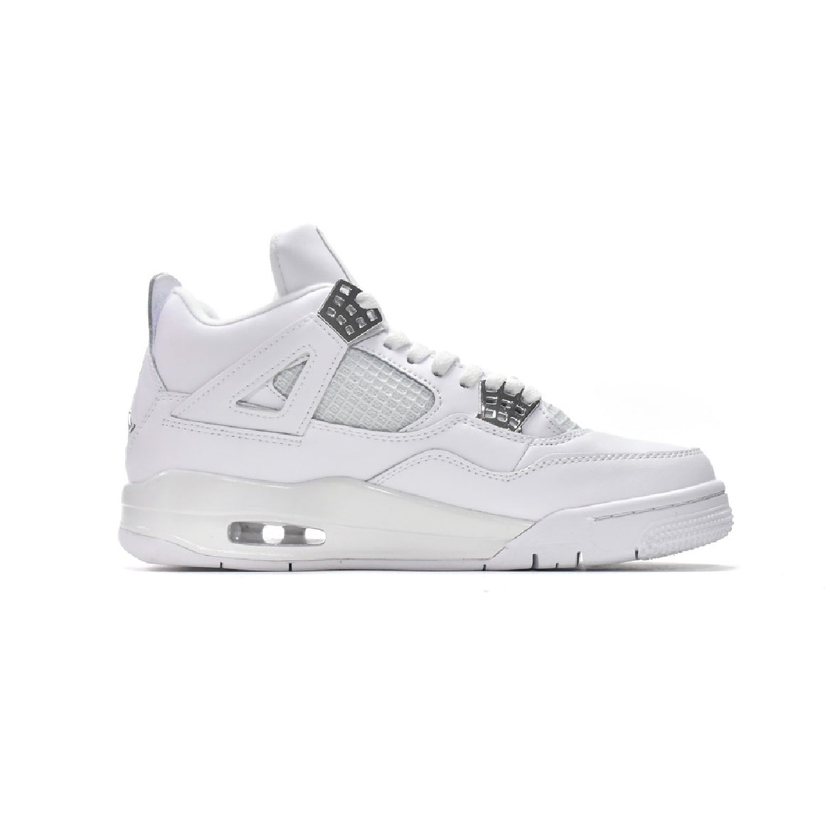 Nike Air Jordan 4 Retro Pure Money Bianco Argento Uomo