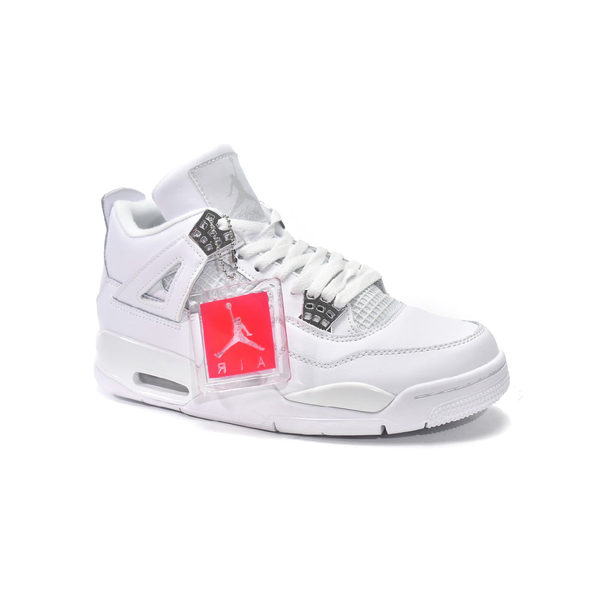 Nike Air Jordan 4 Retro Pure Money Bianco Argento Uomo