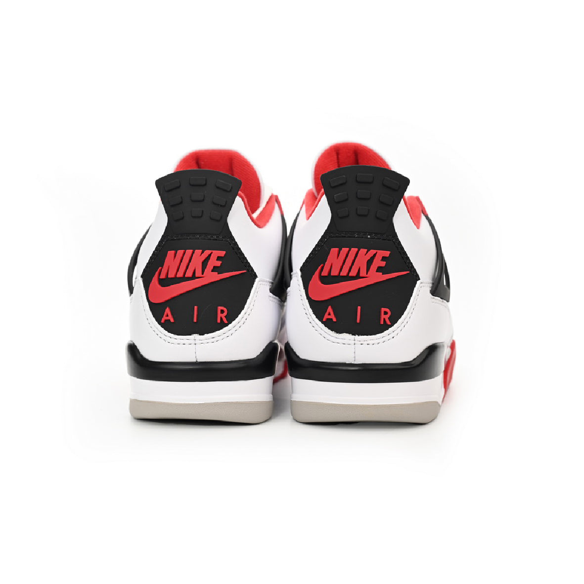 Nike Air Jordan 4 Retro Fire Red Bianco Rosso Nero Uomo