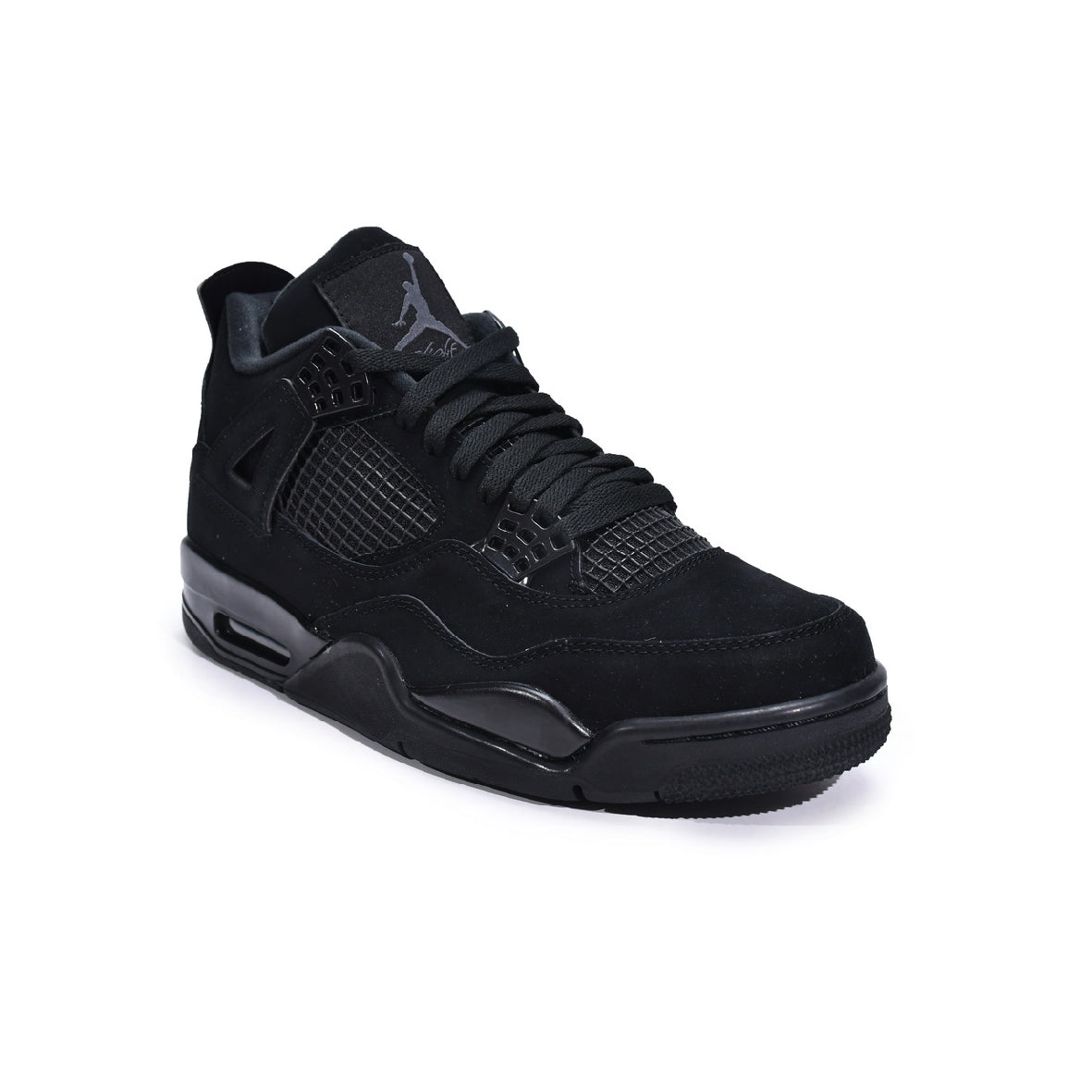 Nike Air Jordan 4 Retro Black Cat Total Black Uomo