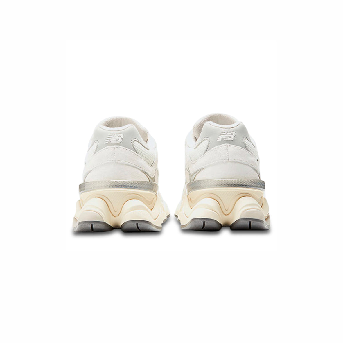 New Balance 9060 Scarpe Uomo Bianche in Pelle Scamosciata Retro Eleganti