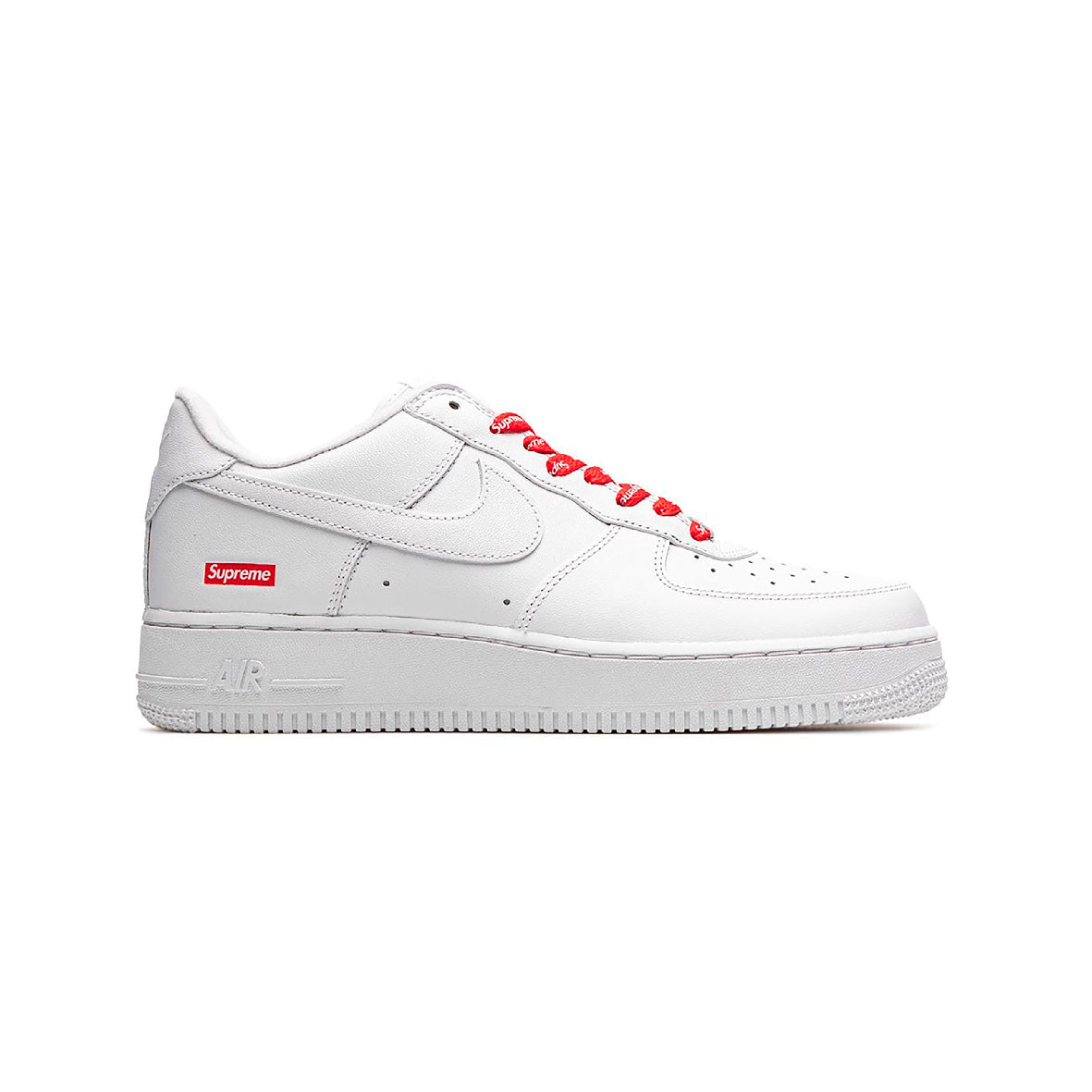 Nike Air Force 1 Low Bianca con Dettagli Supreme Rosso