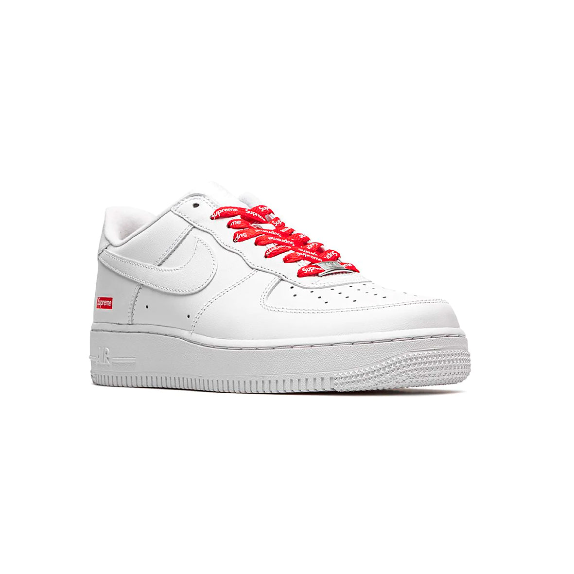 Nike Air Force 1 Low Bianca con Dettagli Supreme Rosso