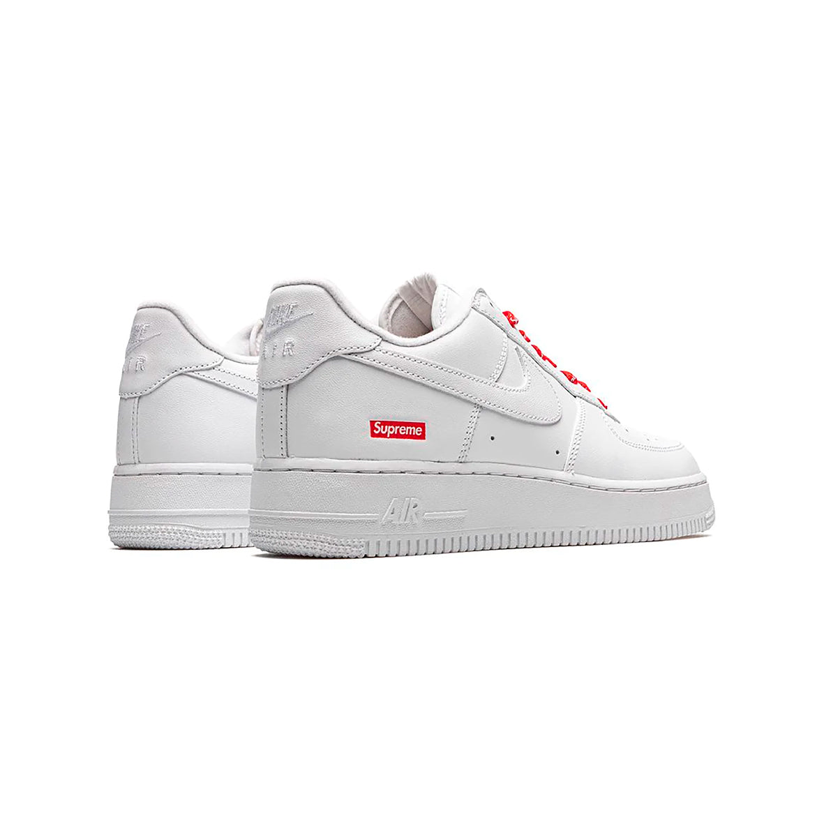 Nike Air Force 1 Low Bianca con Dettagli Supreme Rosso