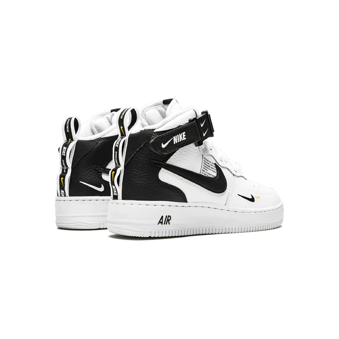 Nike Air Force 1 Mid '07 Bianco con Dettagli Neri