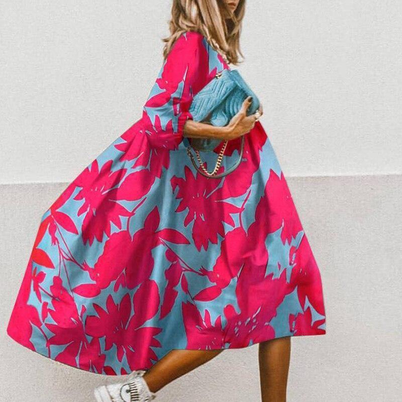 Abito Midi Multicolore per Donna