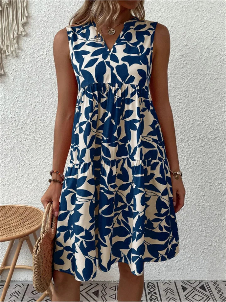 Abito Boho Senza Maniche con Scollo a V alla Moda per Donna | Elora