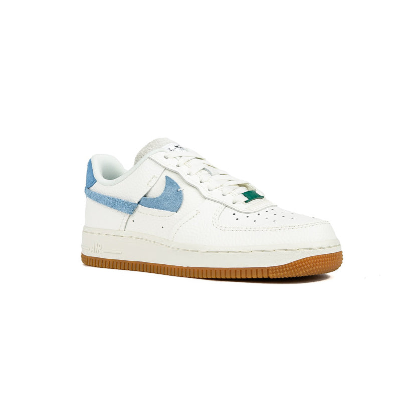 Nike Air Force 1 '07 Inside Out Bianco con Dettagli Azzurri