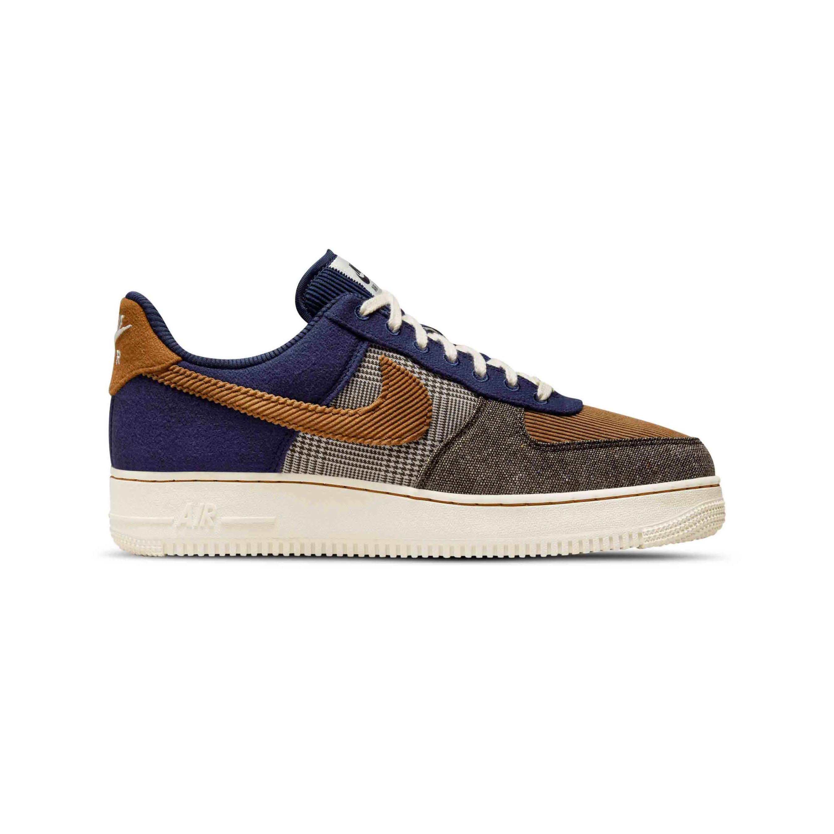 Nike Air Force 1 '07 Premium Tweed Blu Navy e Marrone