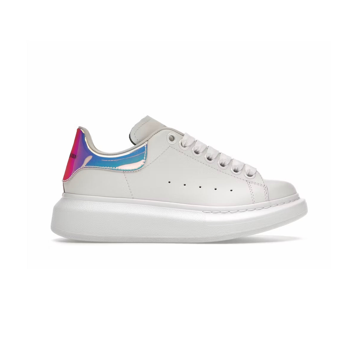 Alexander McQueen Sneakers Oversized Bianche Dettaglio Rosa Shock