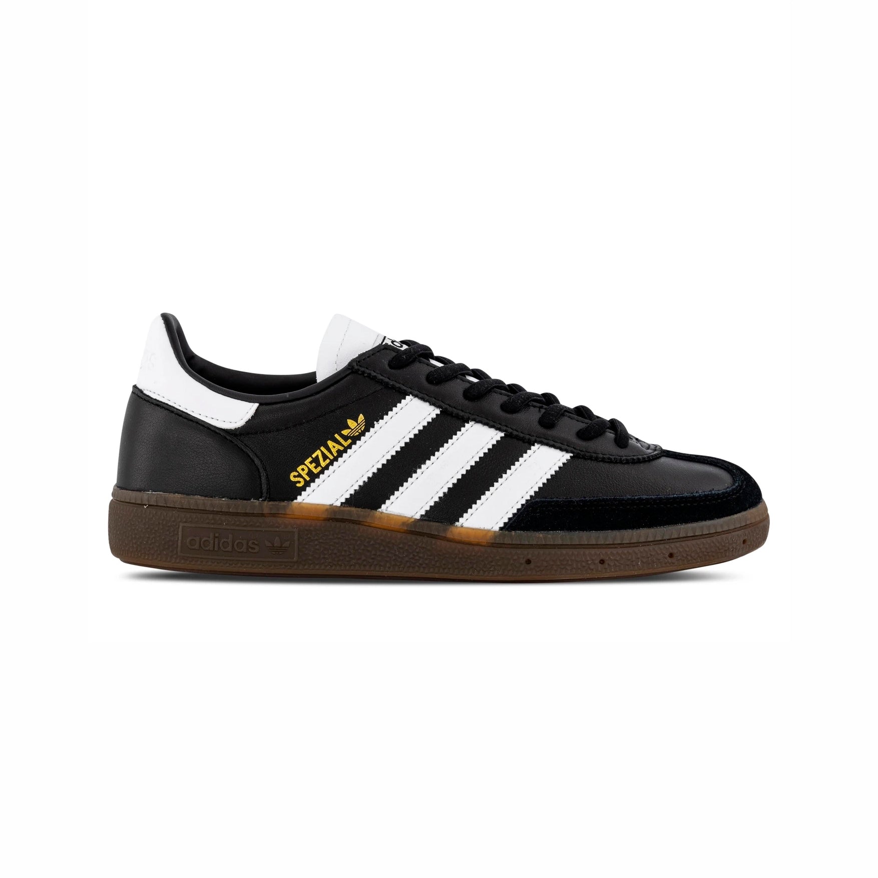 Adidas Handball Spezial Scarpe in Pelle Nera e Bianca Uomo Retro