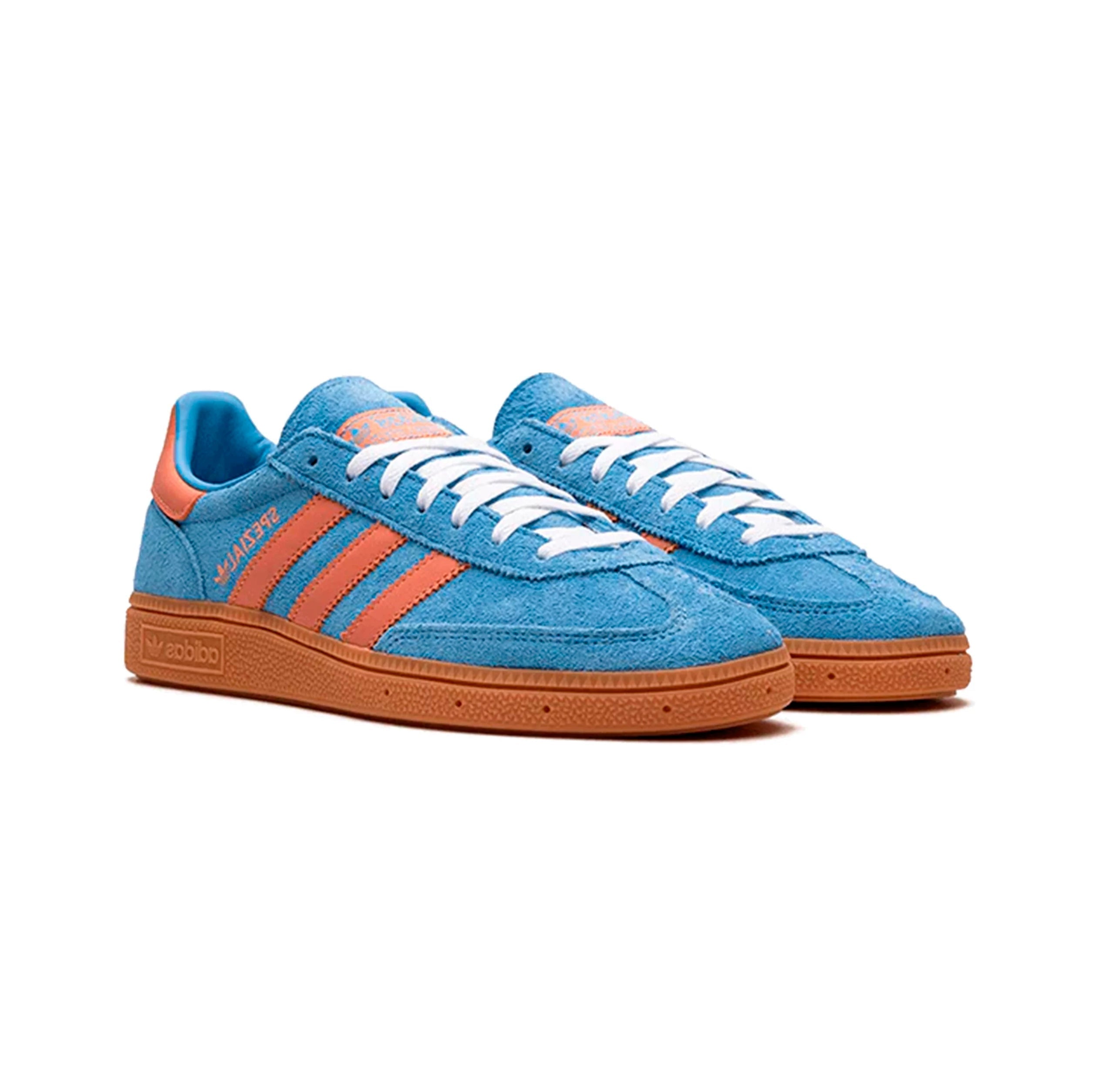 Adidas Handball Spezial Scarpe Blu e Arancione Uomo Retro Sportive