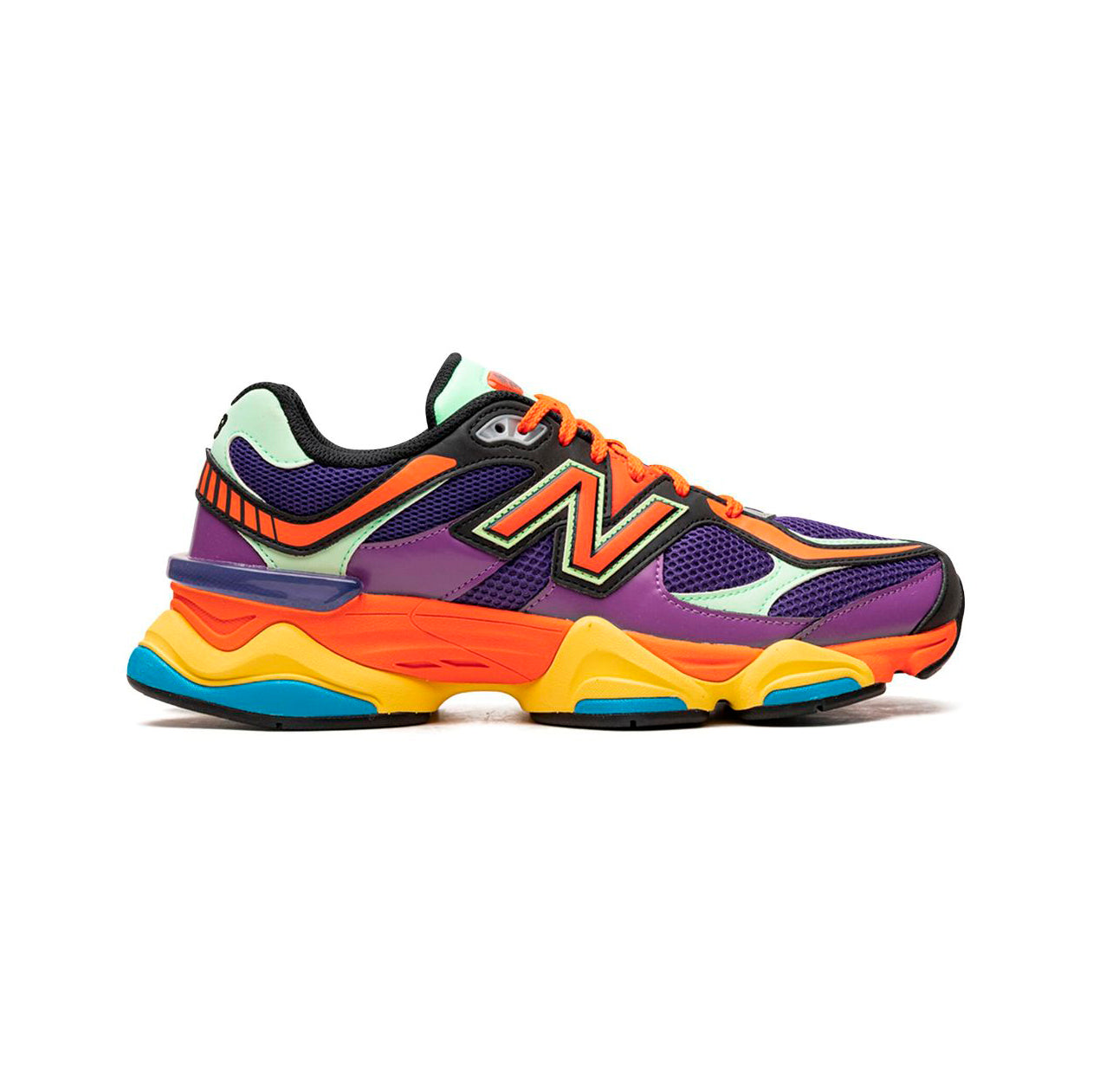 New Balance 9060 Scarpe Uomo Viola Prism Multicolore in Mesh e Pelle